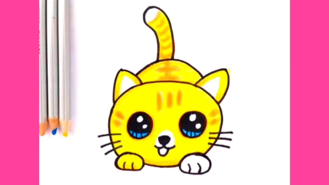 Hướng dẫn vẽ CON MÈO CON | How to Draw a Kitten Super Easy| THƯ VẼ