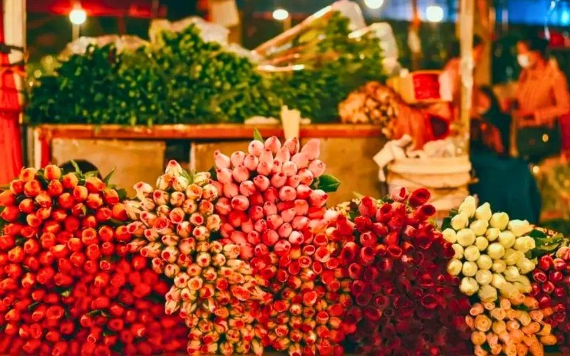 Hình ảnh chợ hoa ngày Tết 1
