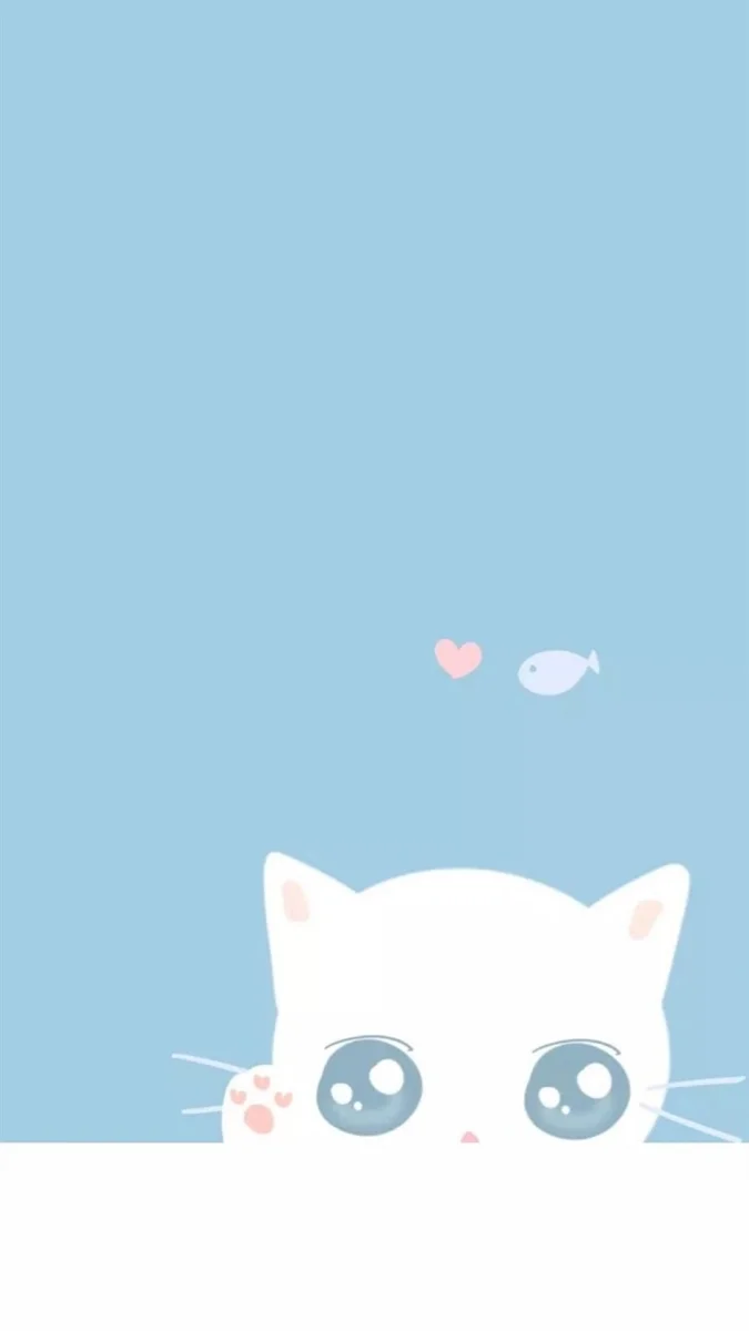 Hình nền cute màu xanh dương